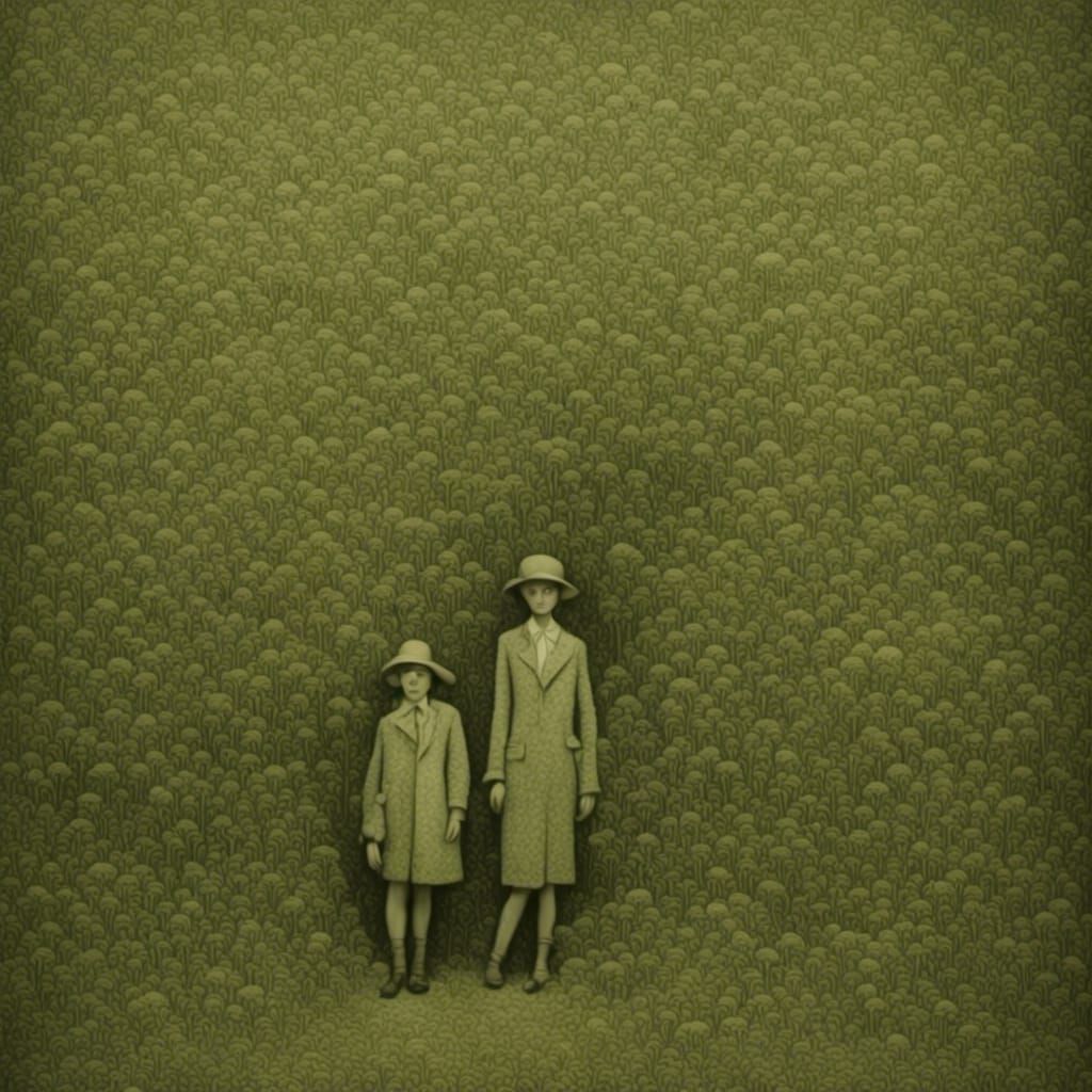 Lush Psychedelic Diorama in Pictorialist Style