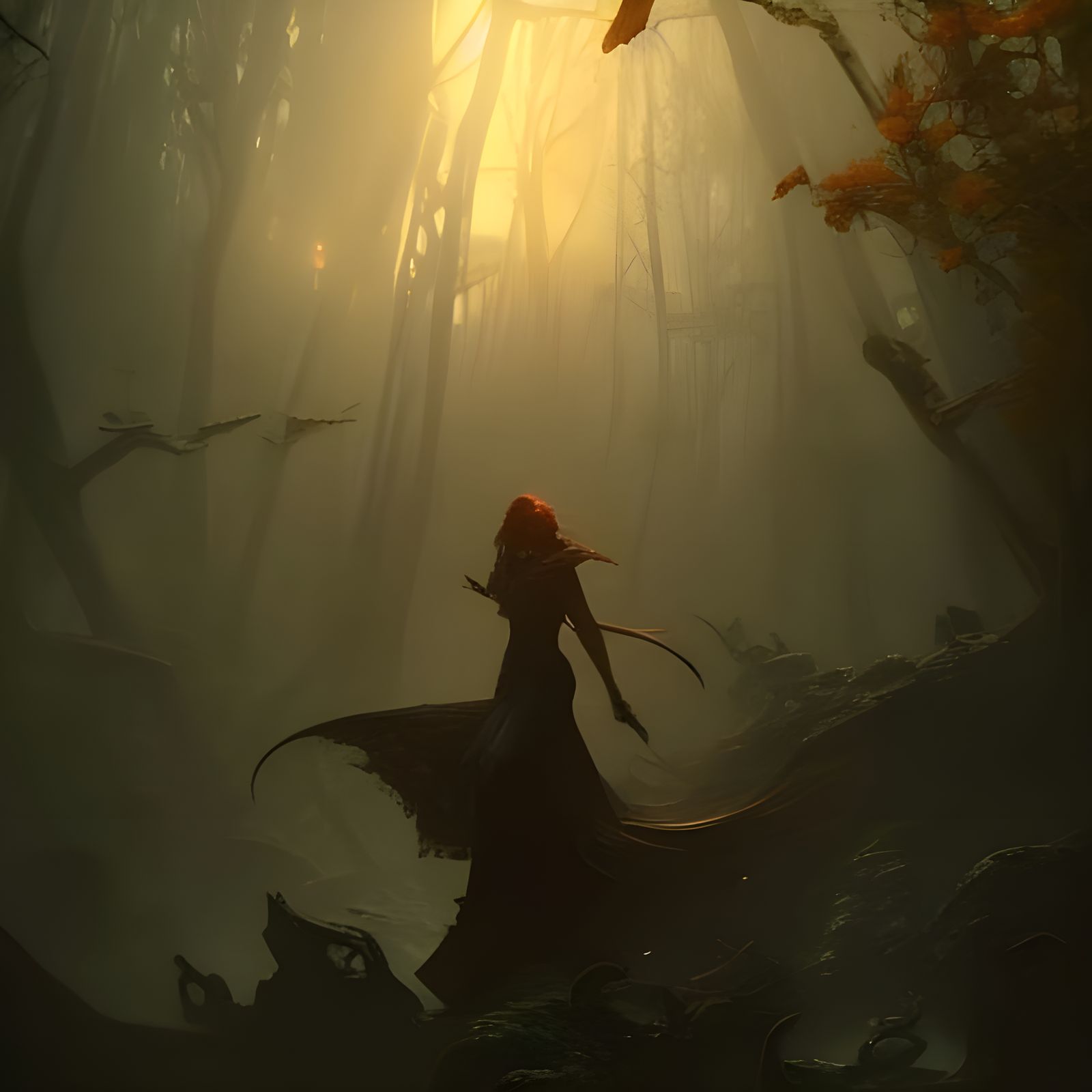 Dark Fantasy Wonderland Concept Art in 8K