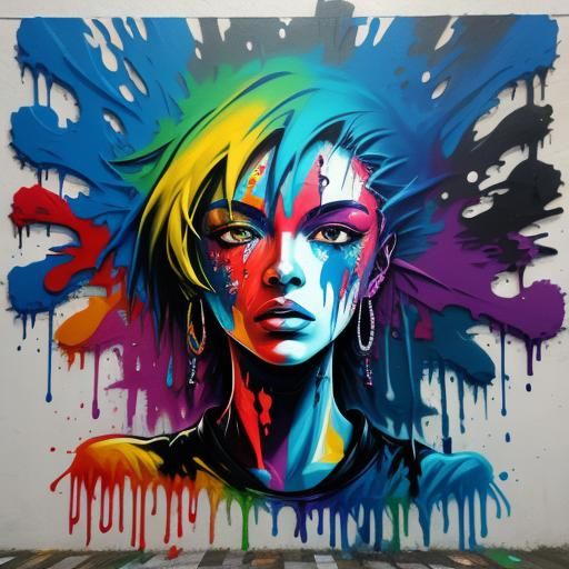 Graffiti Art: Drowning in Colorful Thoughts
