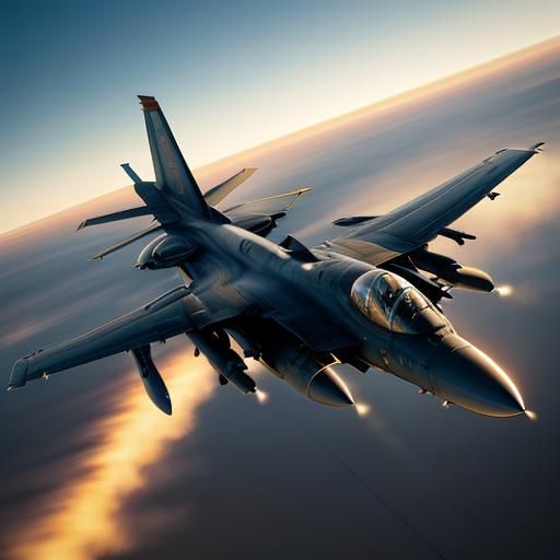 F-14 Tomcat in Flight: Hyper-Realistic Digital Art