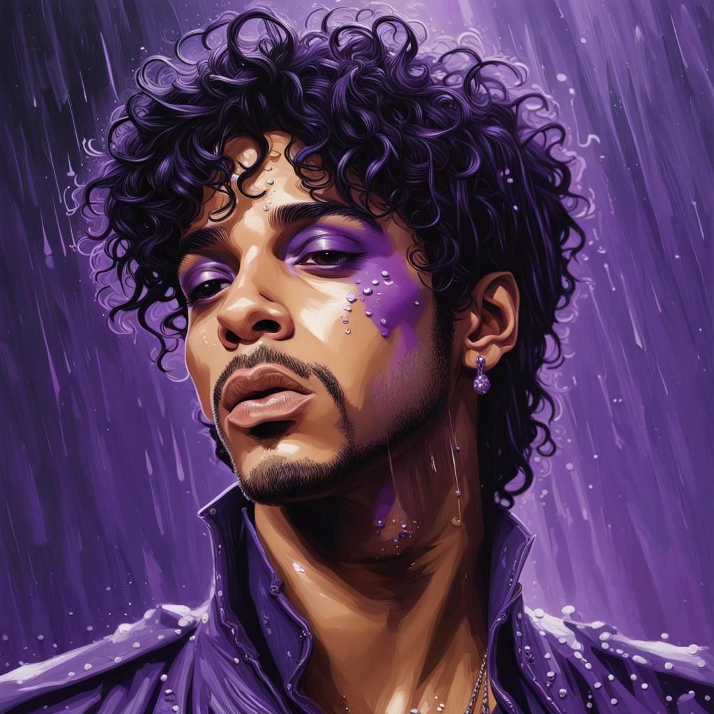 Dramatic Hyperrealistic Face with Colorful Background