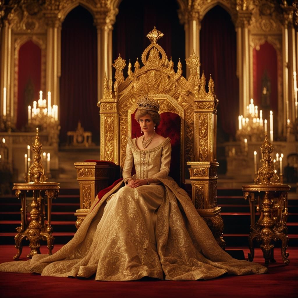 Lady Diana as Queen: Baroque-Inspired Portrait