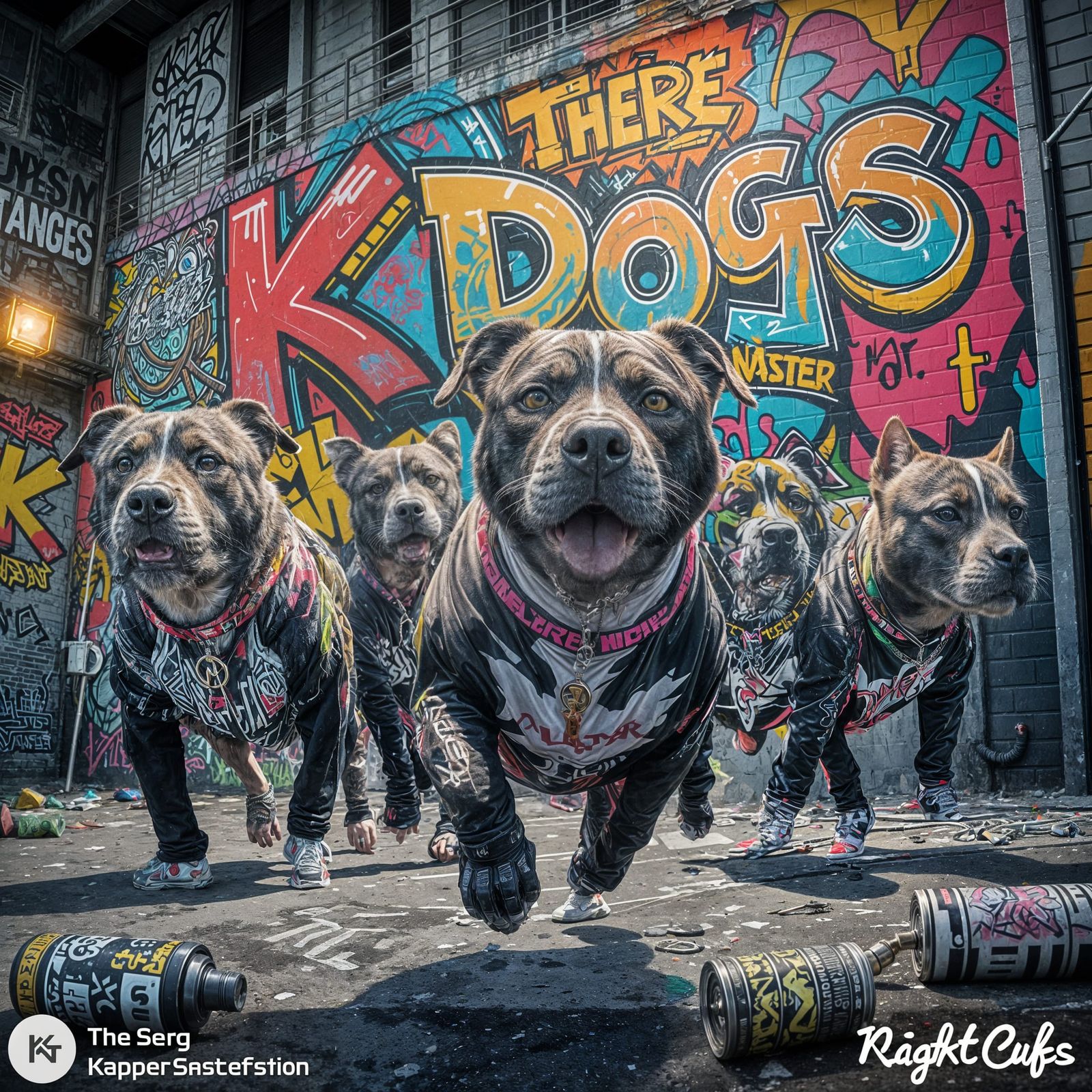 Vibrant Graffiti Walls and Street Art Performance