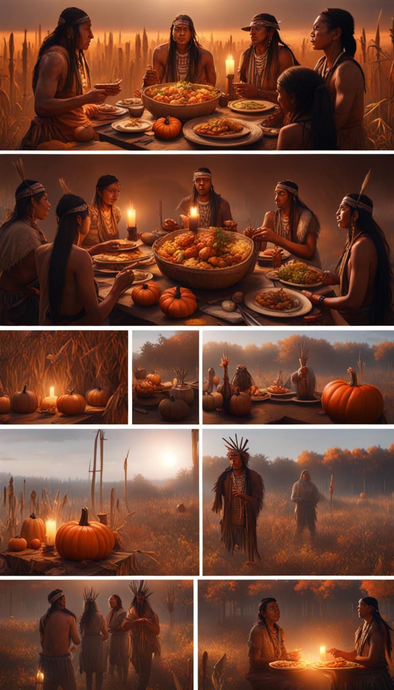 Native Americans' First Thanksgiving Feast