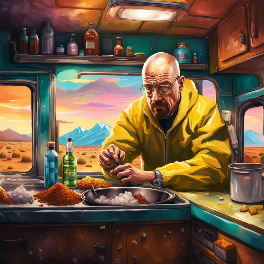 Heisenberg Cooks Crystal Meth: Hyperrealistic Breaking Bad S...