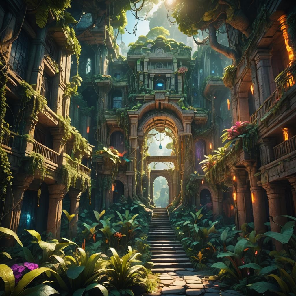 Monkey Architects Build Jungle Metropolis in Unreal Engine 5