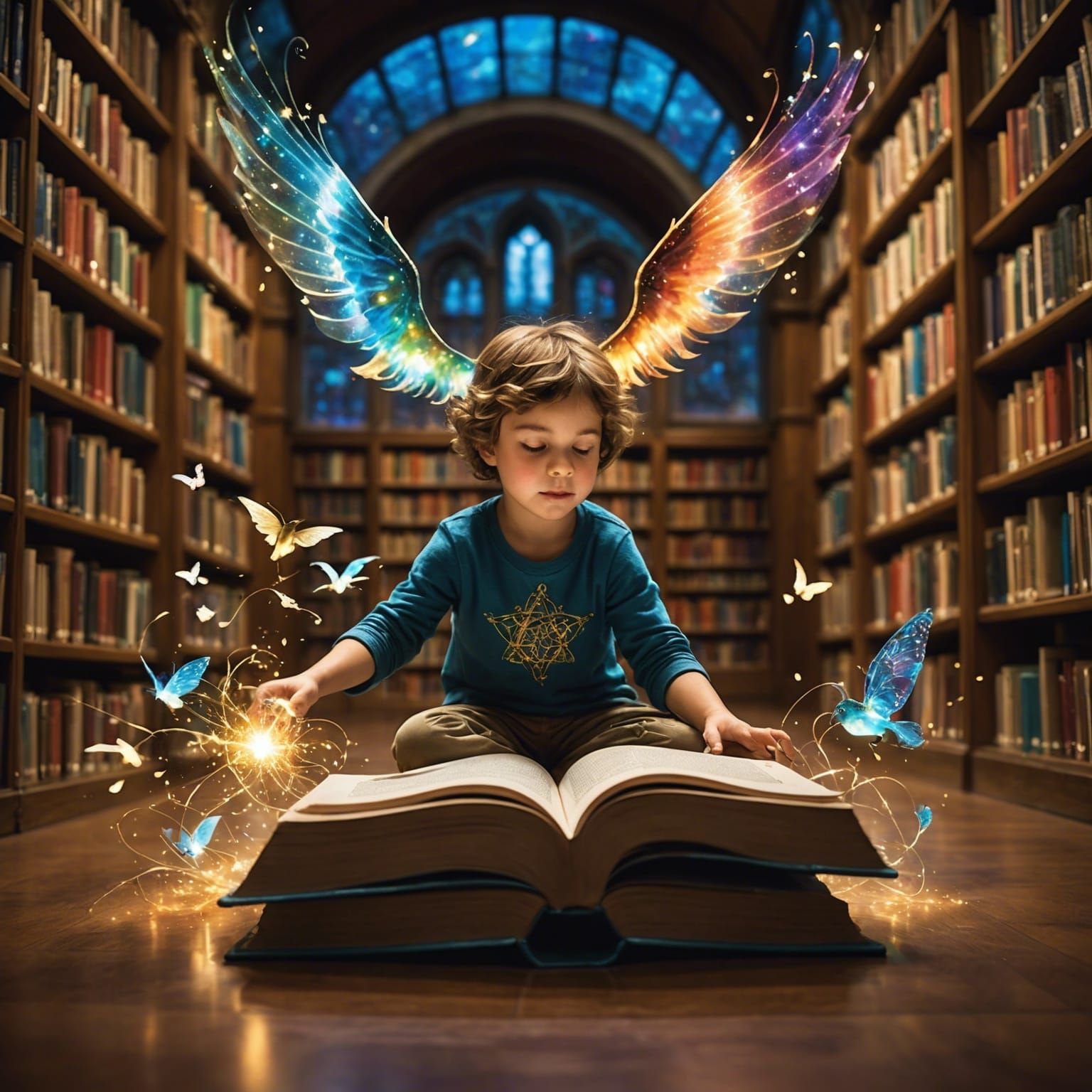 Even at such a young age when he read fantasy books he would feel part of the story