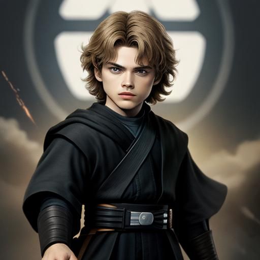 Young Anakin Skywalker Digital Art