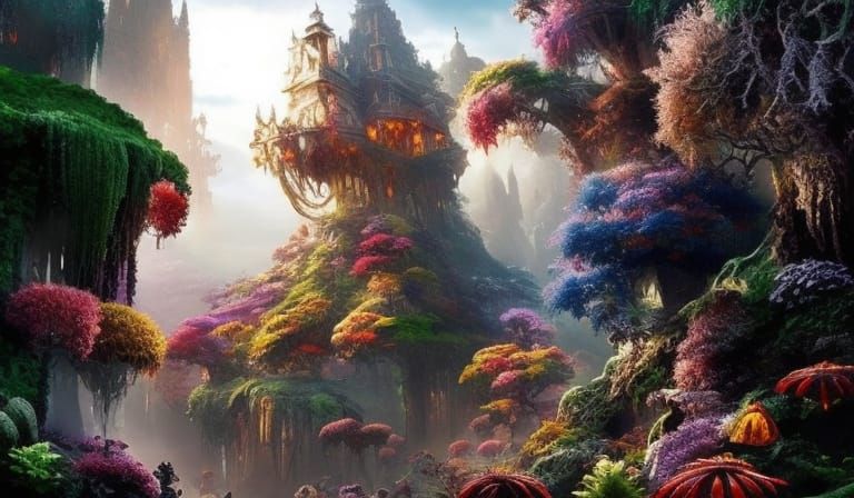 Epic Crystal Cave in Prehistoric Jungle