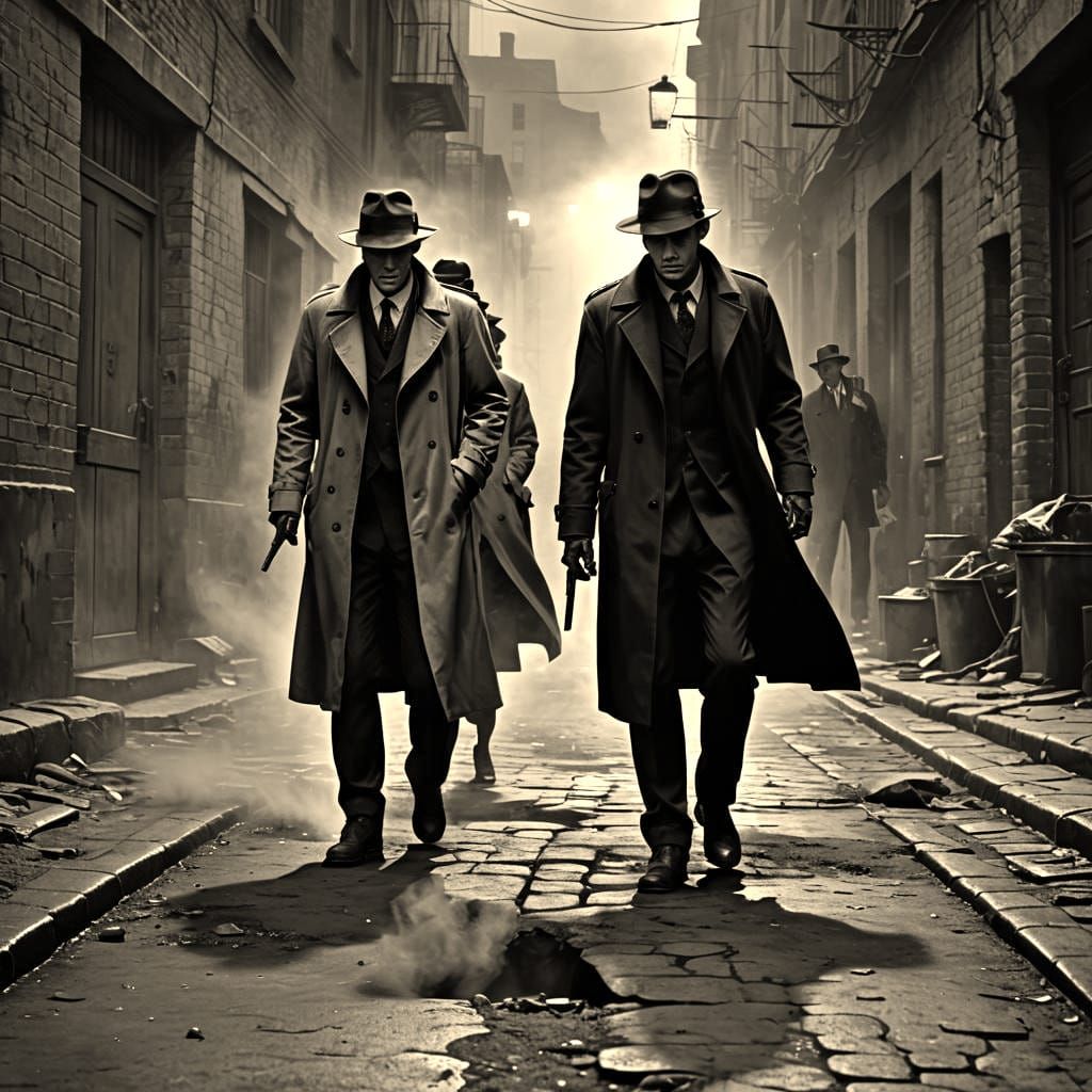 Detective in Sofia: Matte Painting of Mystery