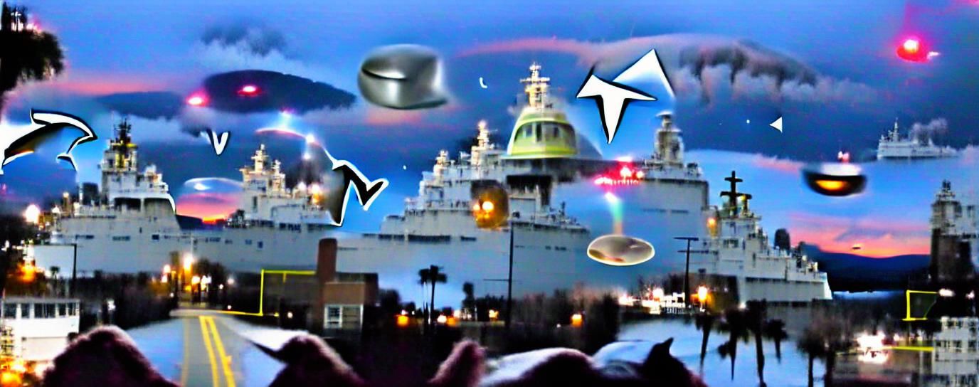 Navy Ship Encountering Unidentified Flying Object