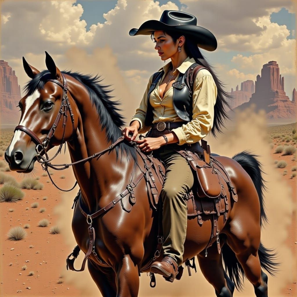 Calamity Jane in the Wild West