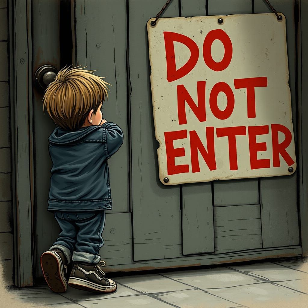 A Child's Caution: Forbidden Door in Nostalgic Realism