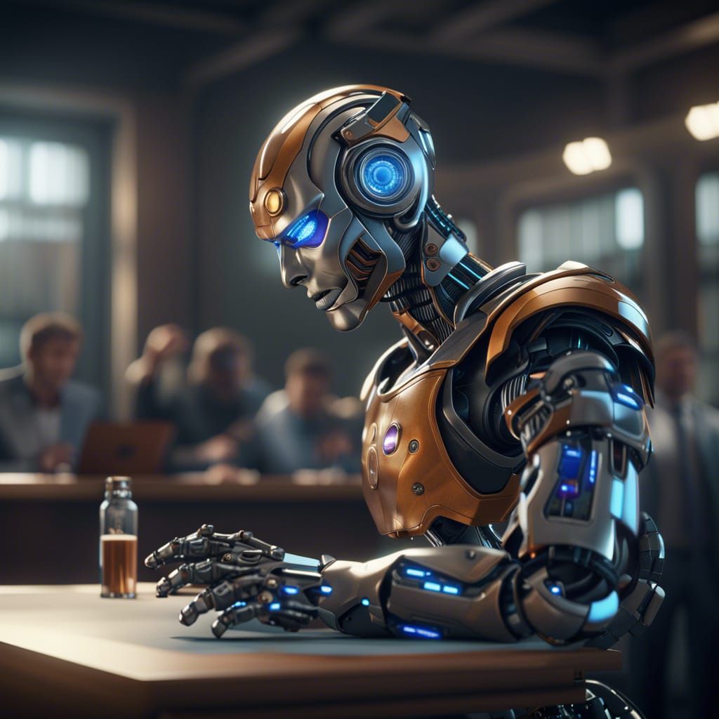 Shiny Robot Listens to Student Speech in Class