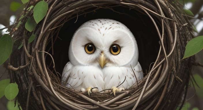 Nesting Owl - DreamShaper v8