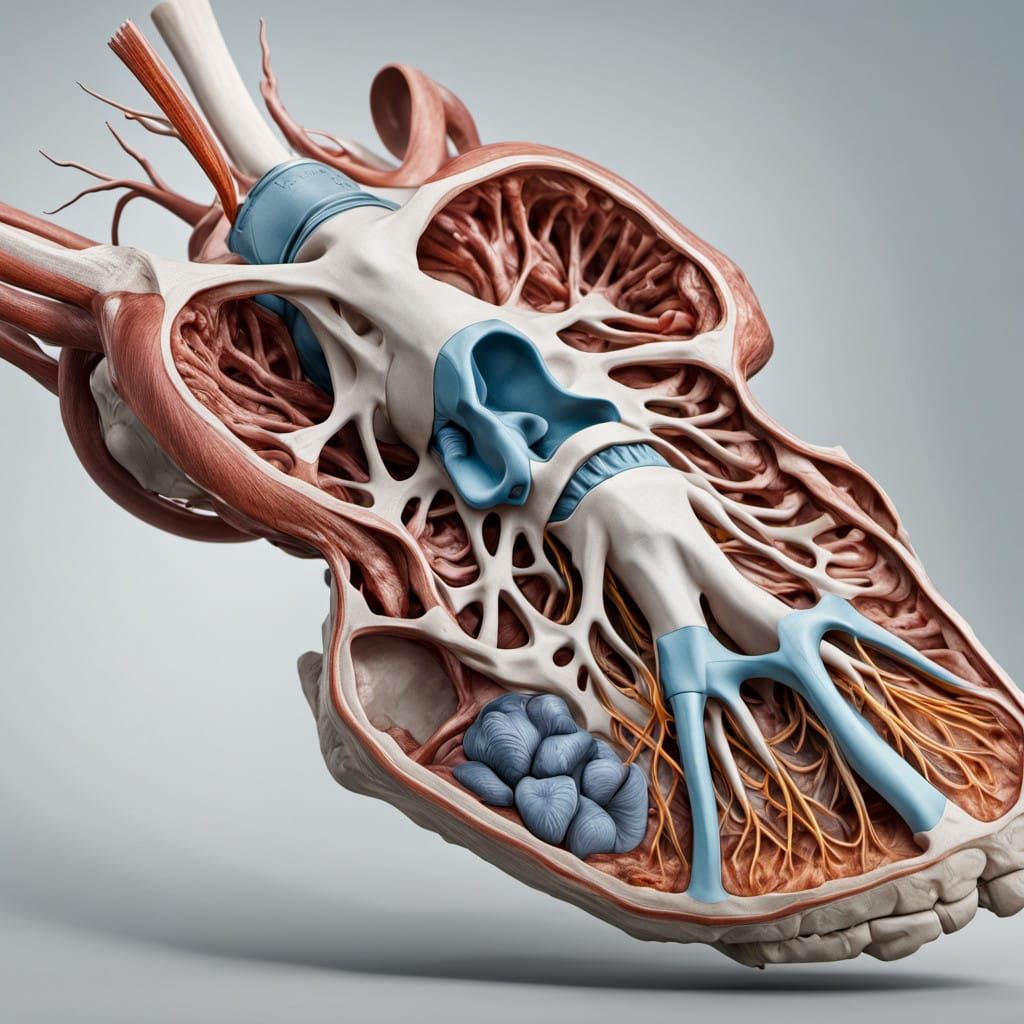 Hyper-Realistic Medical Anatomy of C3-C4 Spinal Junction in...