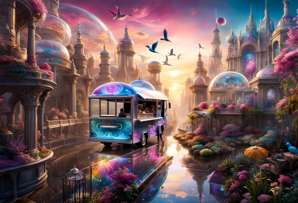 Dreamscape Food Truck in Future City
