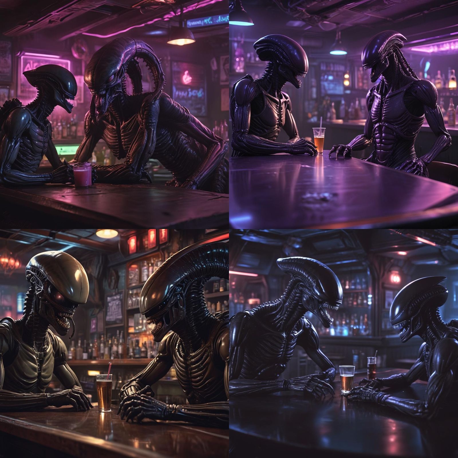 Aliens at a Bar: Xenomorph and Meek Alien Conversation