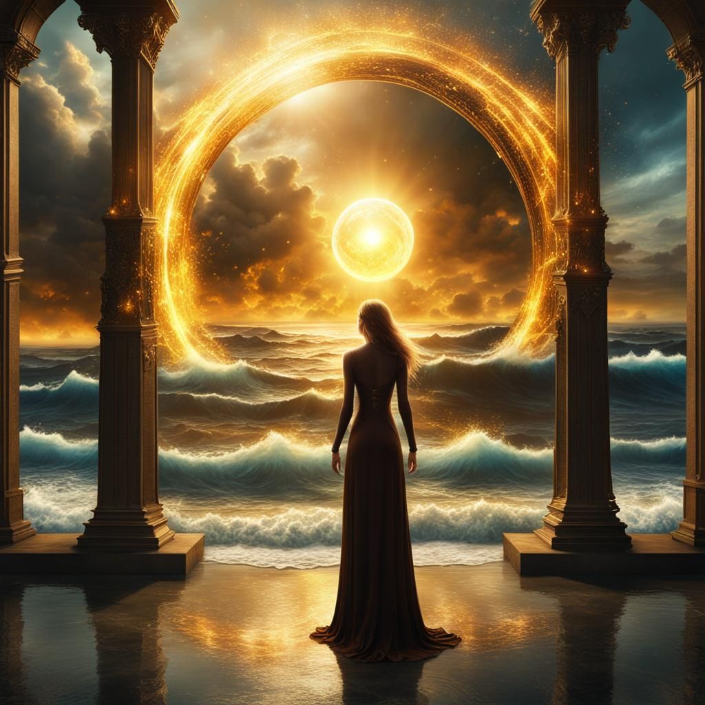 Golden Portal to Another World: Digital Matte Painting