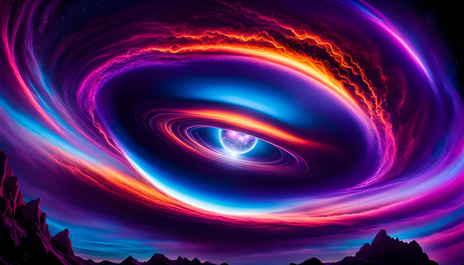 Cosmic Black Hole Meets Antimatter Hole