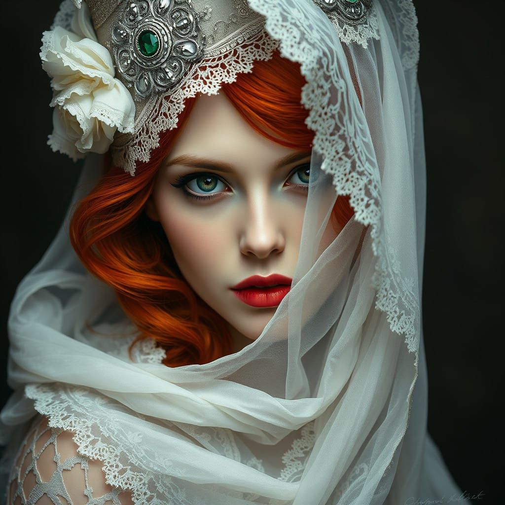 Sultry Elegance in Period Fashion Style