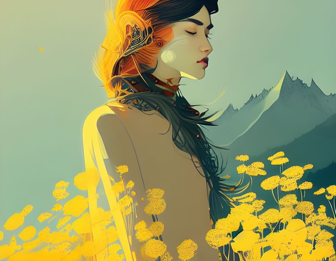 golden flowers
