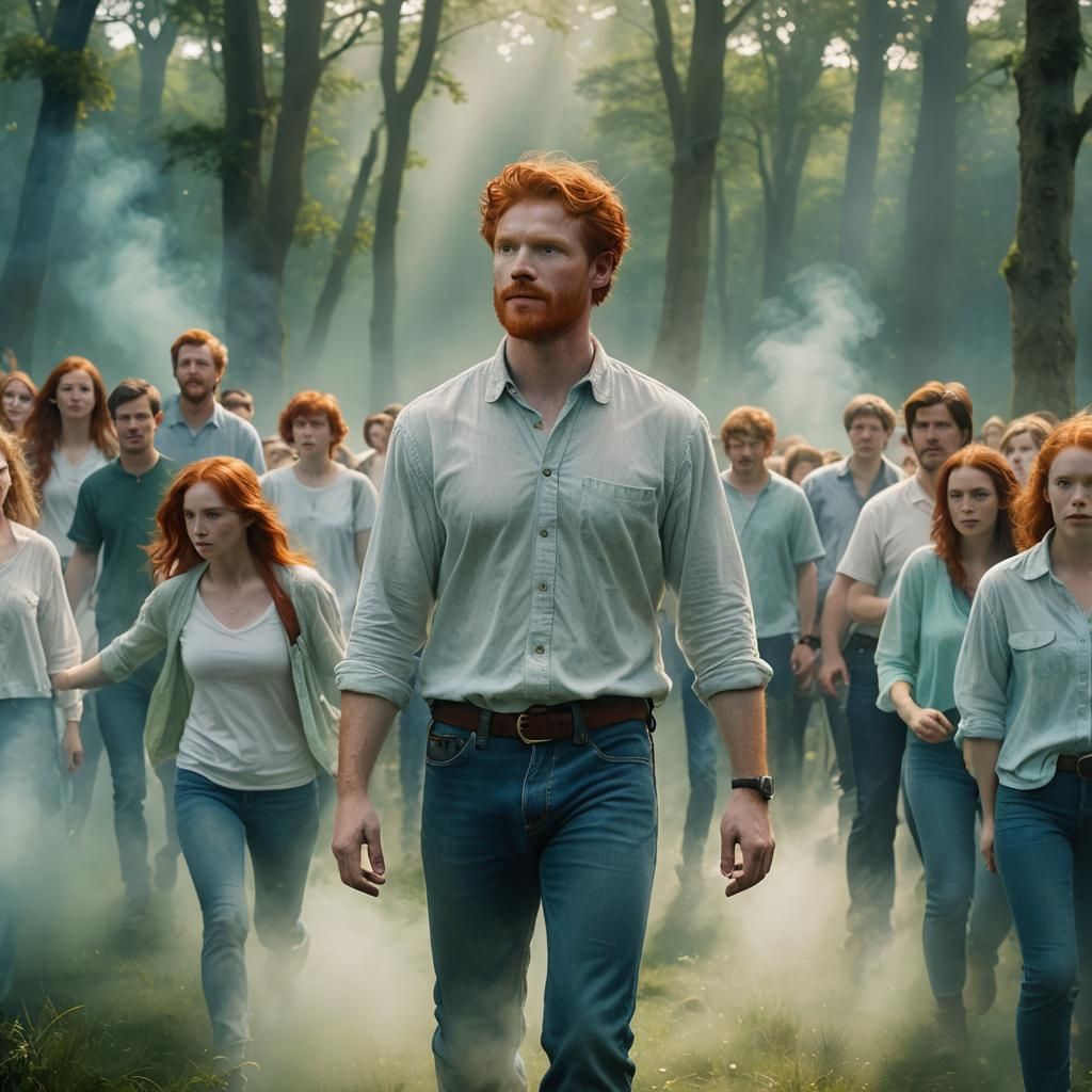 Redhead Man at Ireland Convention in Ethereal Style