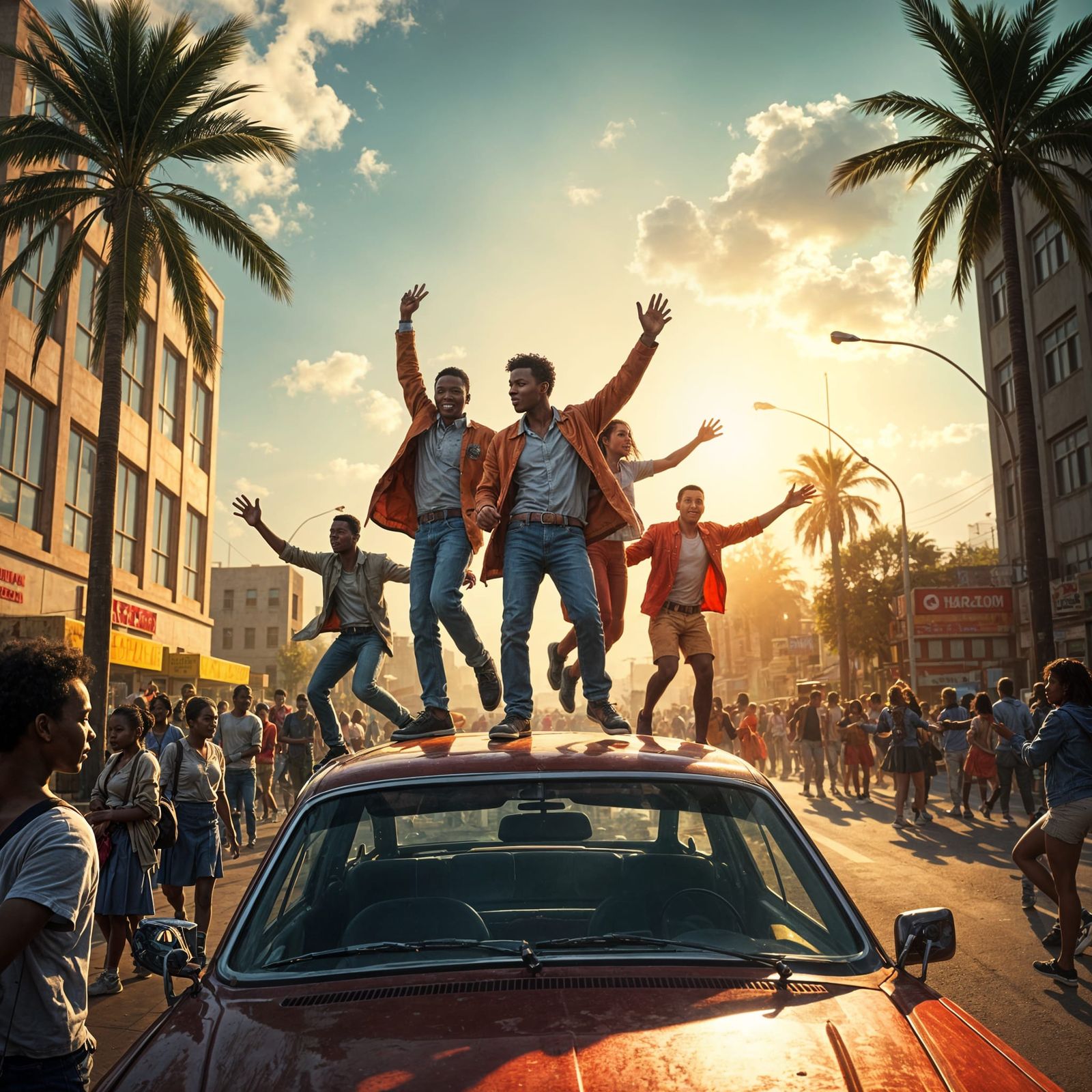 Vibrant Carnival Scene Unfolds in Front of Durban Technical....