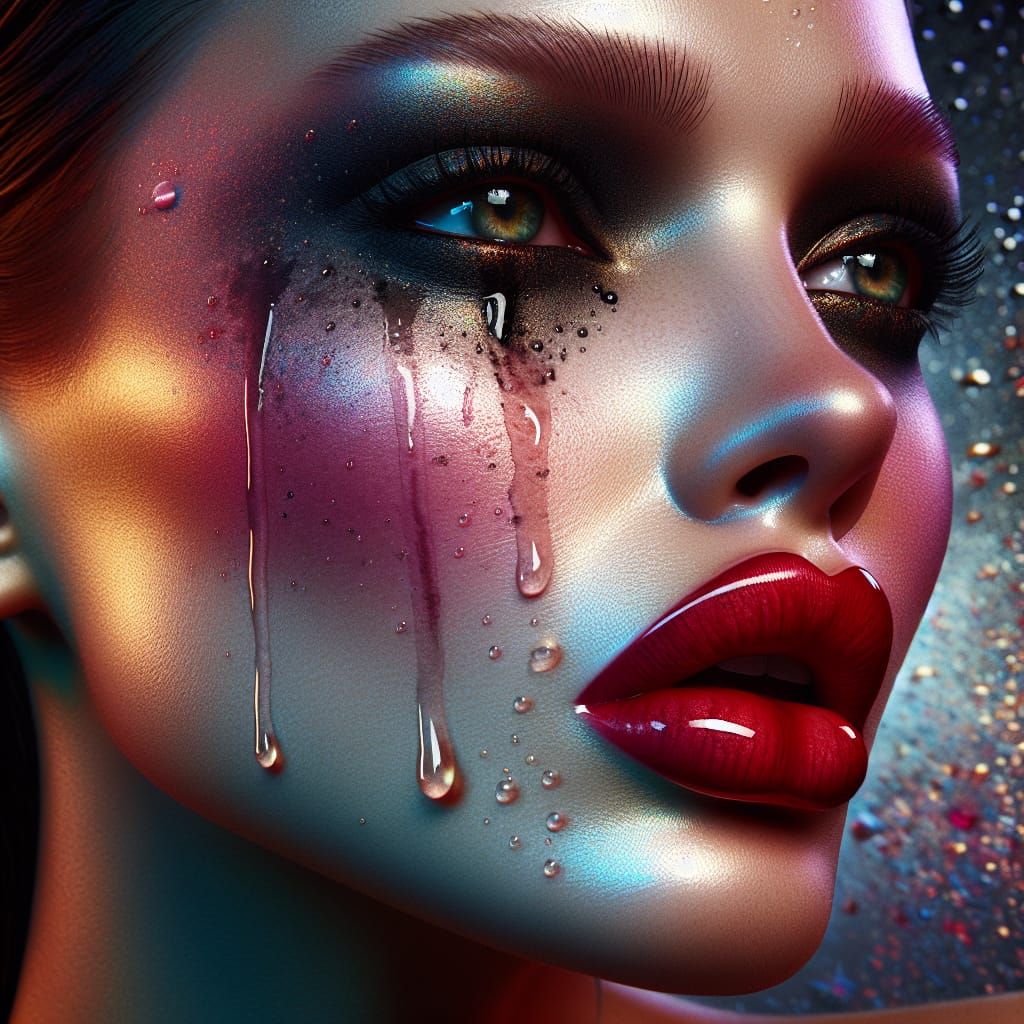 Beautiful Crying Witch in High Definition