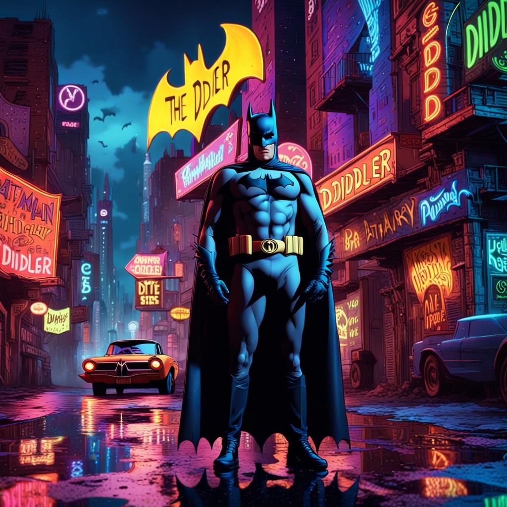 The Diddler in Fantastical Cityscape, Fantasy Concept Art