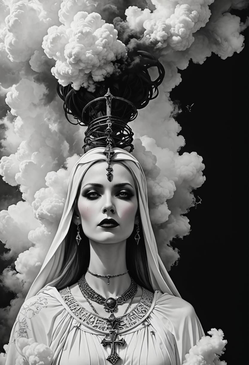 Gothic Demon Queen Emerges from Dreamscape