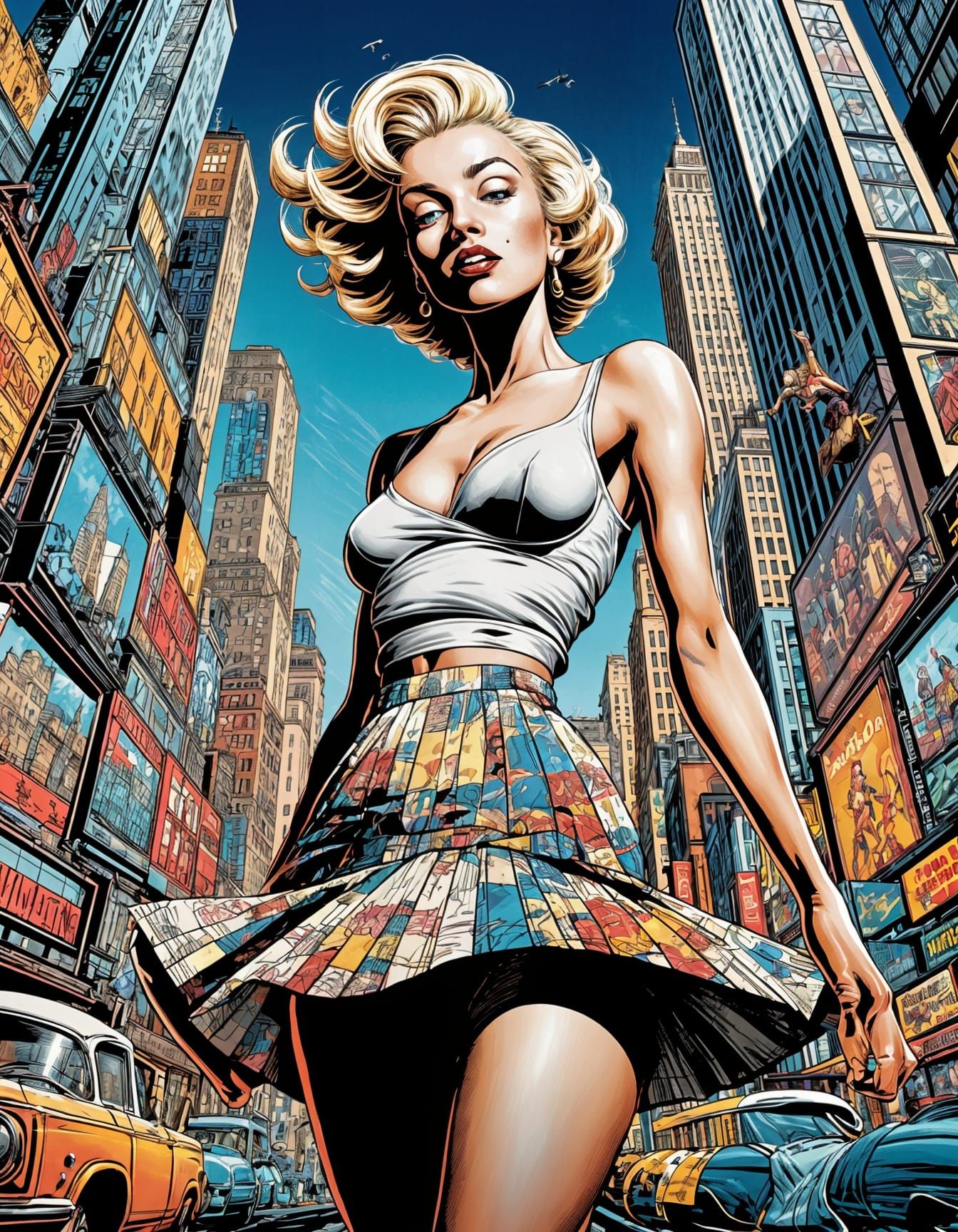 "Boop-Oop-a-Doop" (Marilyn Monroe pop-art style)