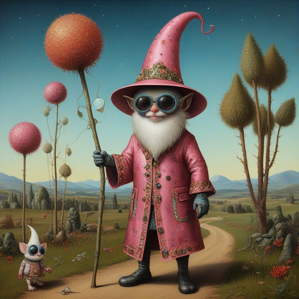 Glimmering Gnome Goddess in DMT Dreamscape