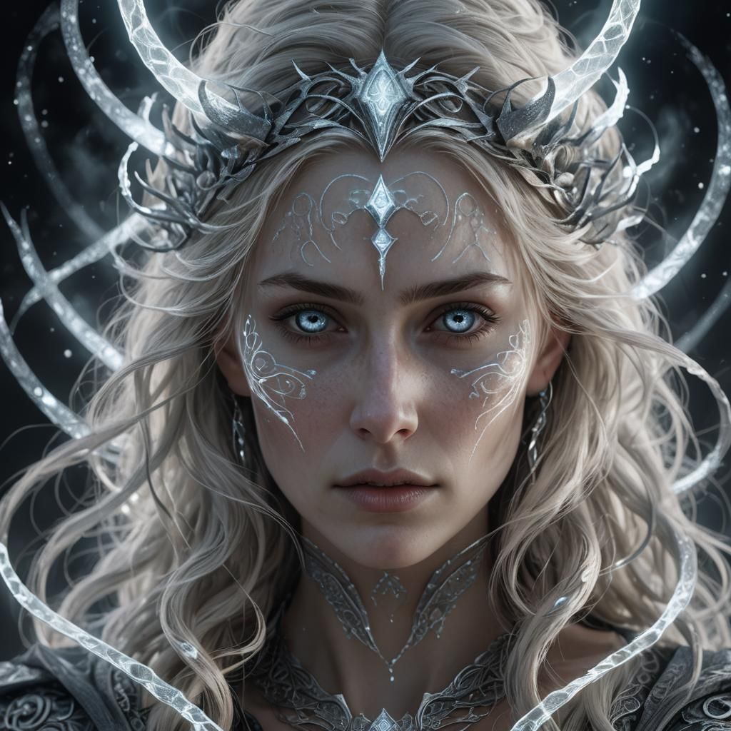 Goddess of Death: Hel Portrait in Fantasy Realism