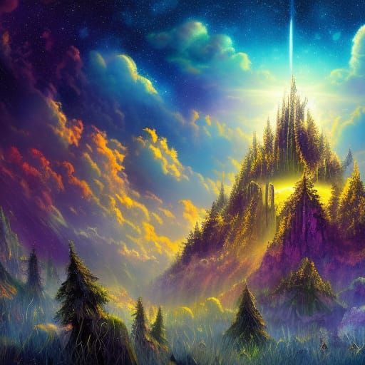 The One Above All: Detailed Matte Painting