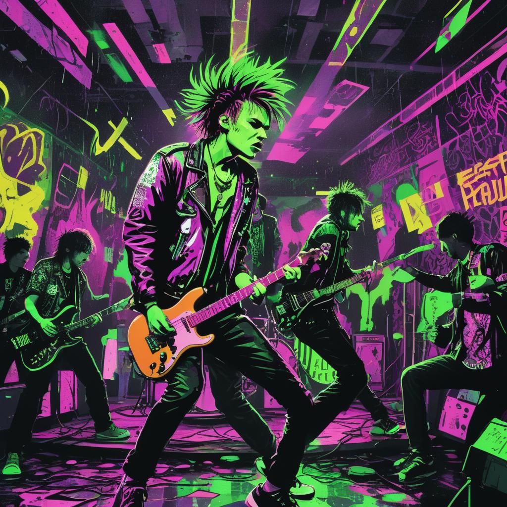 панк-рок-группы с грубой контркультурной энергетикой и смелым графическим стилем...