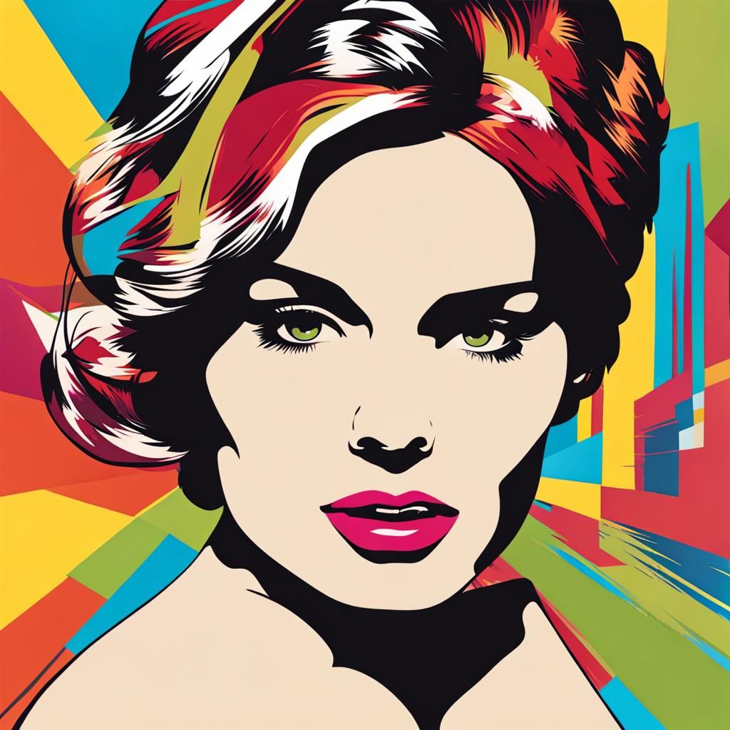 Pop Art Portrait of a Woman