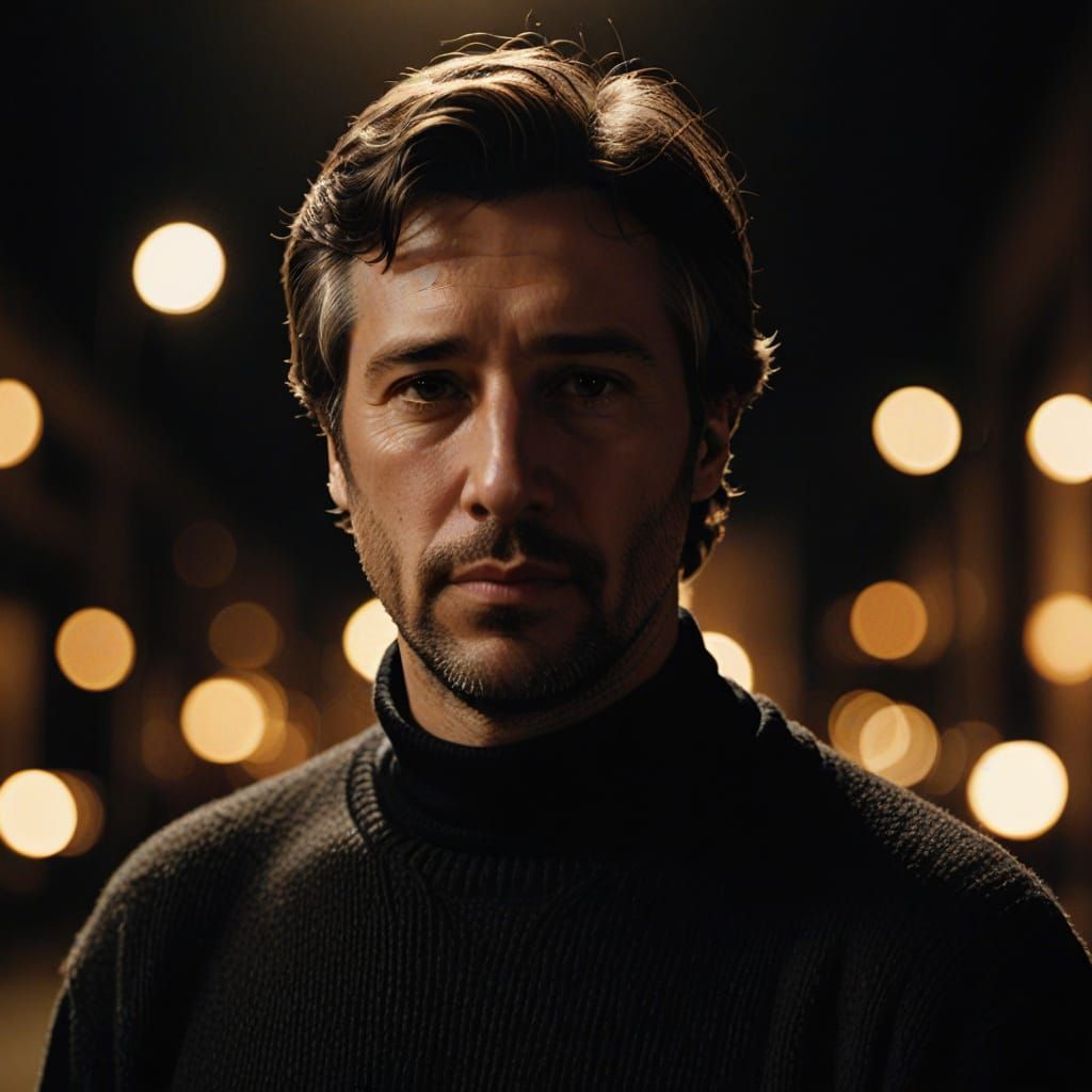 Stunning Cinematic Portrait of a Young American Man