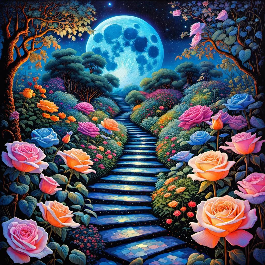 Rose garden path