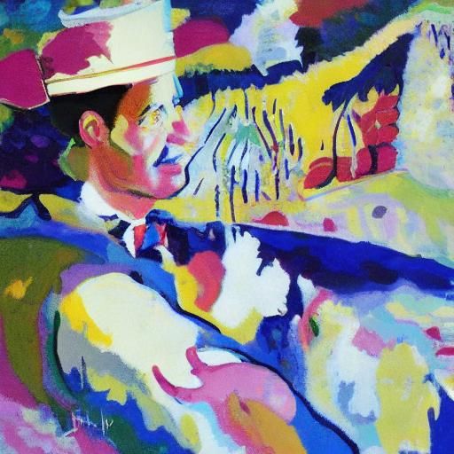 Abstract Composition in Style of Jackson Pollock