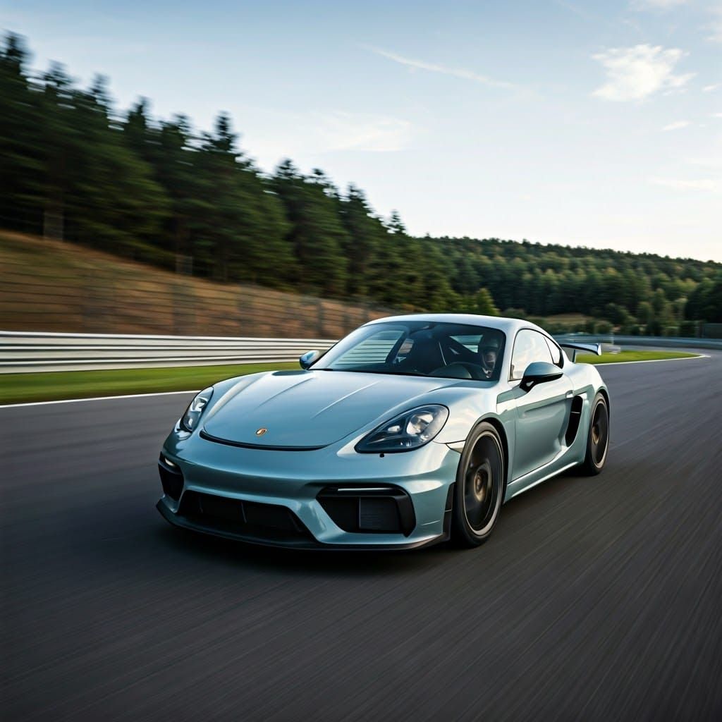 2022 Porshe GT4 on the nurburgring