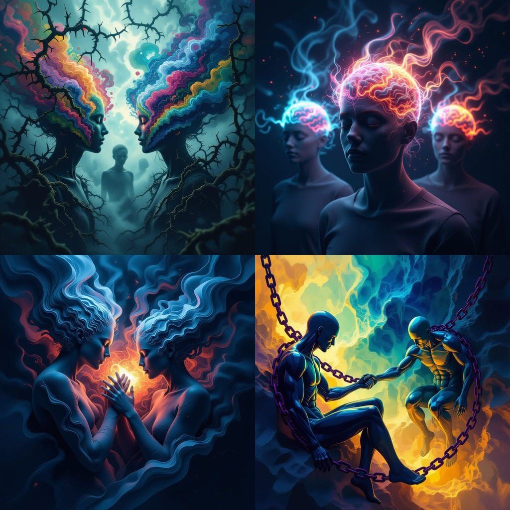 3D Digital Art of Mental & Emotional Property Invasion