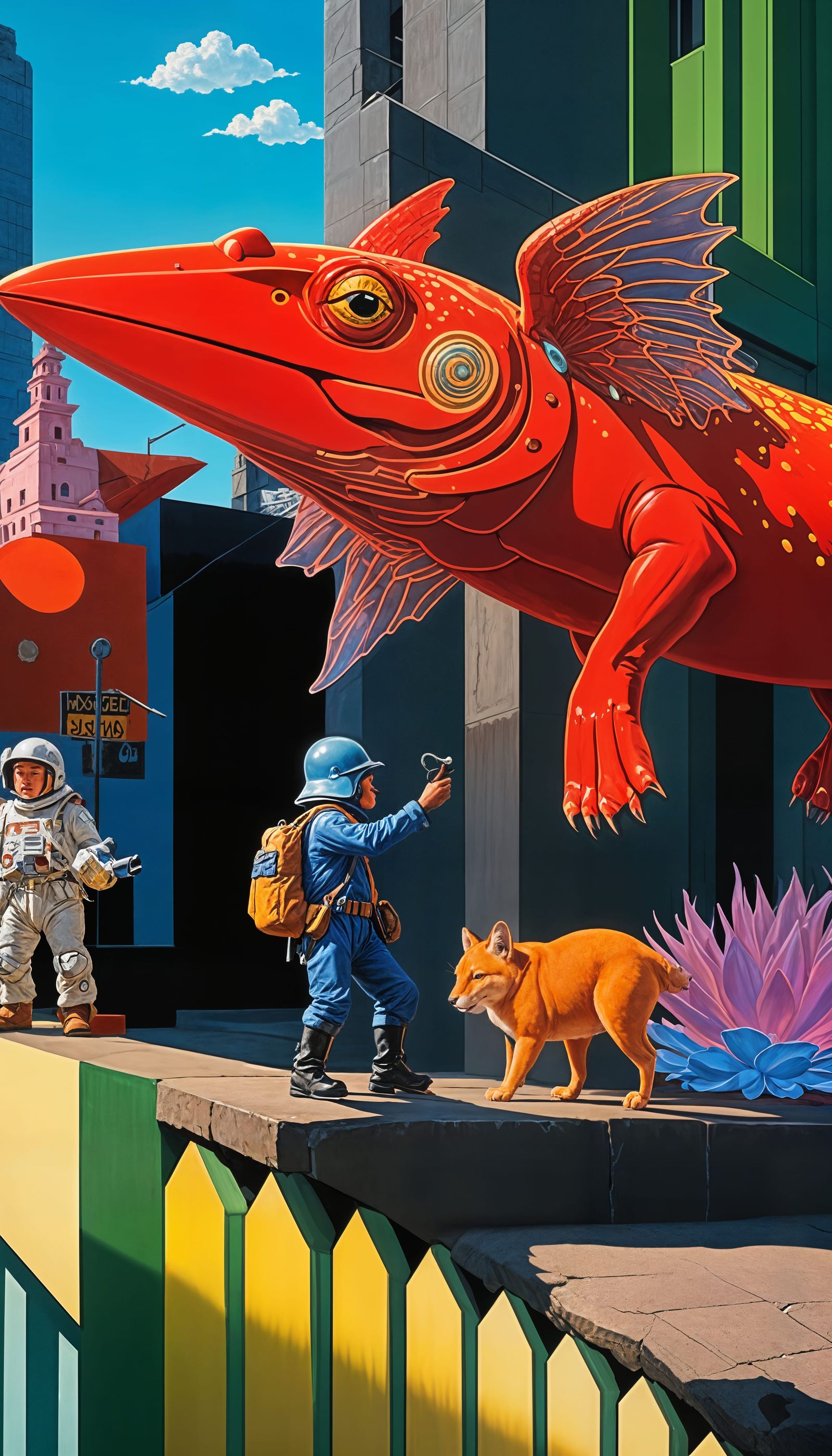 Cop is trying to Arrest the Airfish - ha!