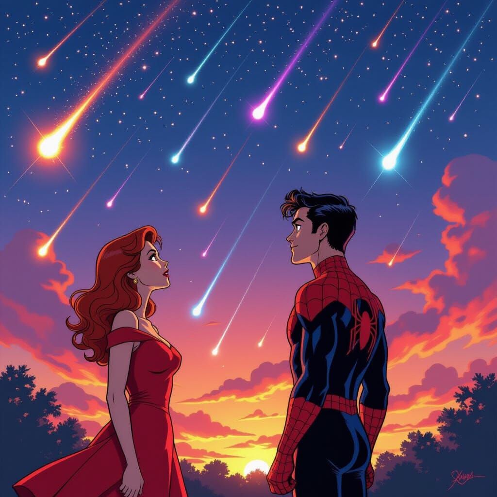 Mary Jane Confronts Spider-Man During Meteor Shower