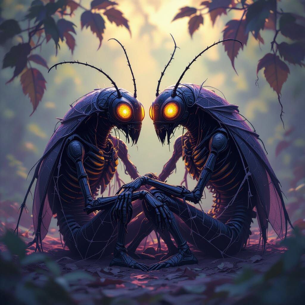 Gothic Insectoid Romance in Web Cocoon