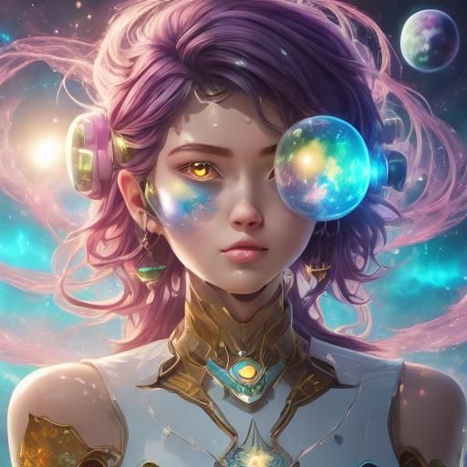 Neon Graffiti Double Exposure: Kid in Futuristic City