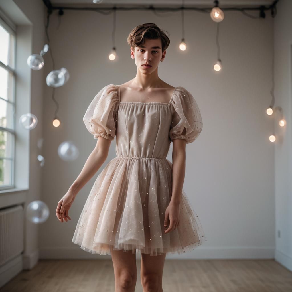 Boy in Tulle Dress: Contemporary Portrait Photography