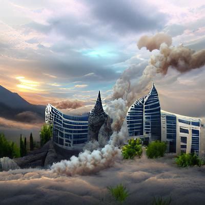 The Fall of Mystery Babylon: Detailed Matte Painting