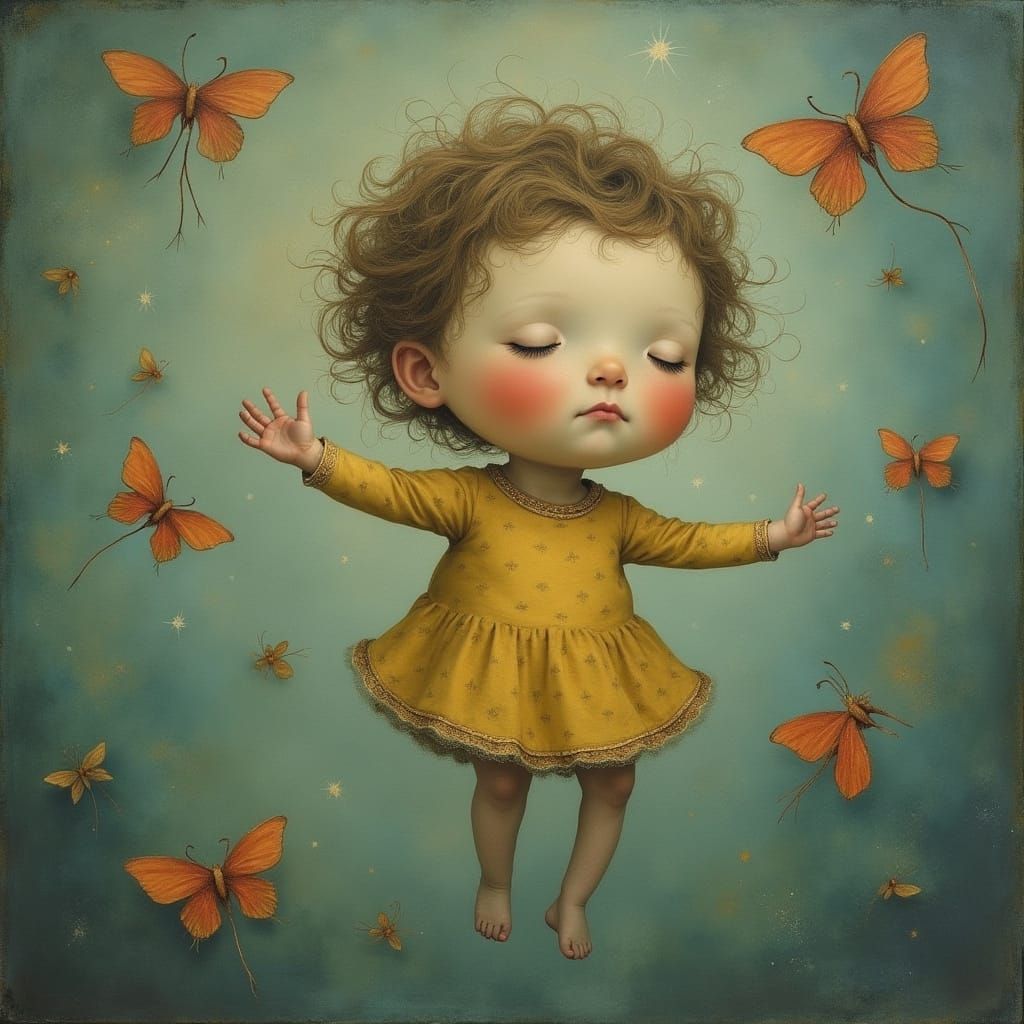 Dreamy Planet Dance in Soft Pastel Colors