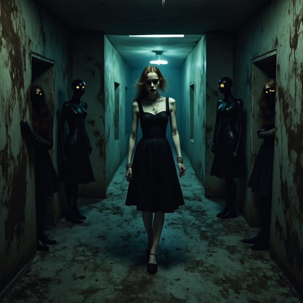 Abandoned Temple Marionette at Dusk